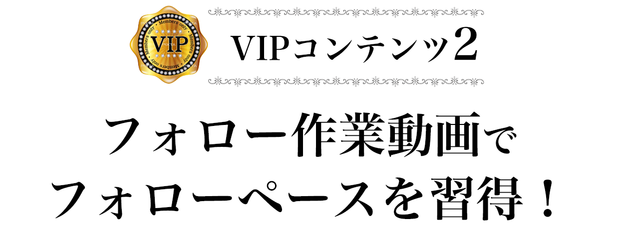 VIPコースの豪華な内容